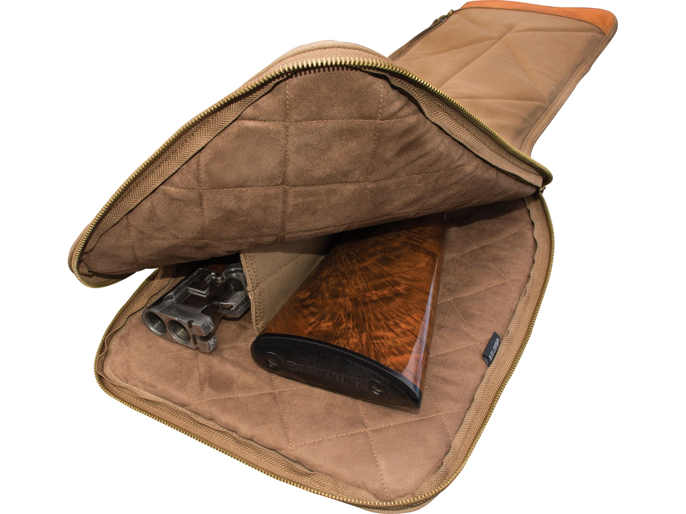 MidwayUSA Deluxe Cotton Canvas Takedown Shotgun Case 32" Dark Khaki
