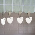 thumbnail image 2 of Pesas para manteles, perchas con forma de corazón, pesas para manteles con clips de acero inoxidable, mantel de piedra en forma de corazón, 8 paquetes (blanco), 2 of 5