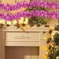 thumbnail image 2 of Taotanxi 6.56Ft Christmas Multicolor Tinsel Garland Xmas Tree Decorations Christmas Metallic Twist Garland Ceiling Hanging Decorations for New Year Party Birthday Holiday Indoor Outdoor Supplies, 2 of 5