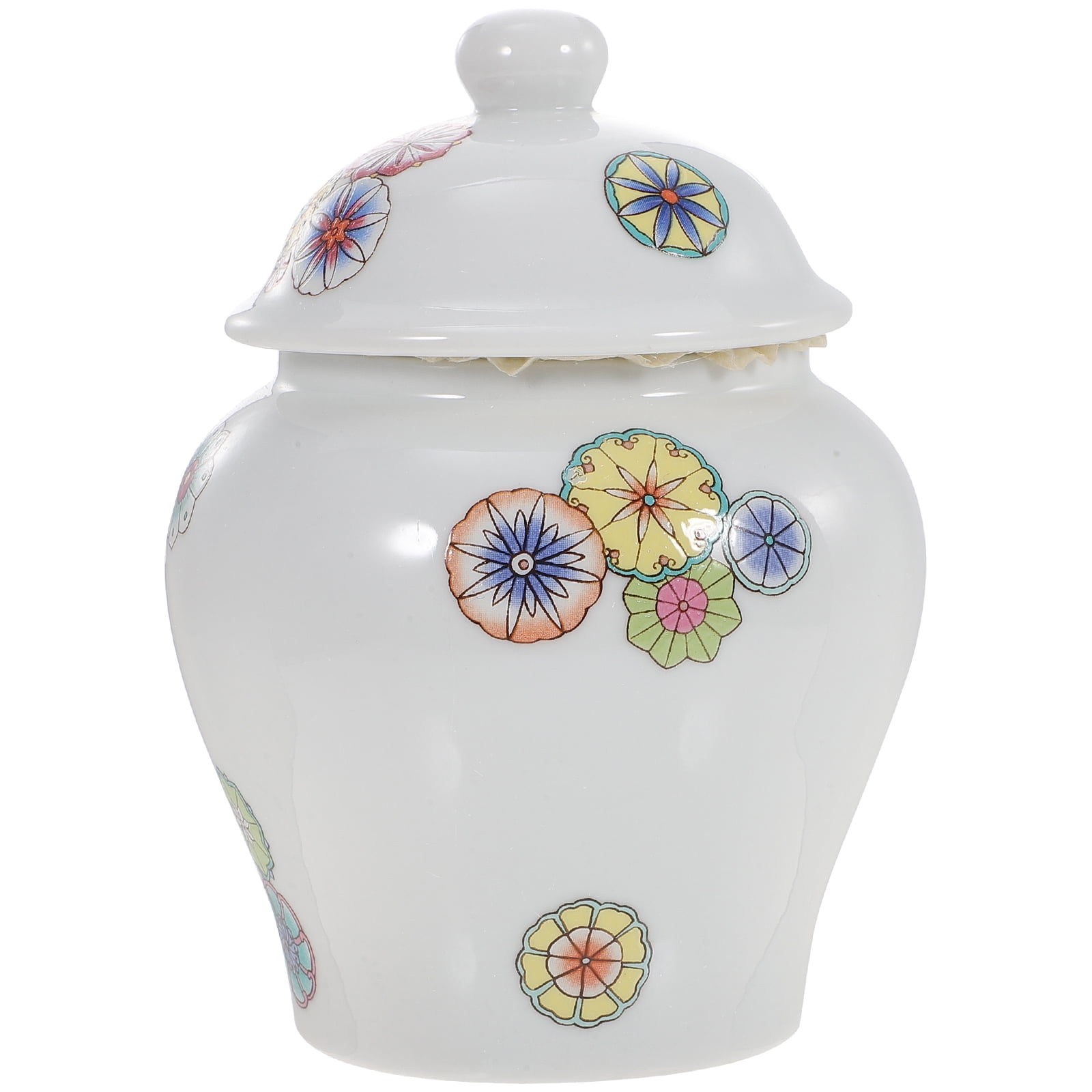 Ceramic Tea Jar Kitchen Tea Container Tabletop Tea Jar Loose Leaf Tea Jar Sealing Tea Container