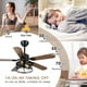 thumbnail image 5 of Ventilador de techo Hounberi, 42 pulgadas, 5 aspas, control remoto reversible, 5 of 9