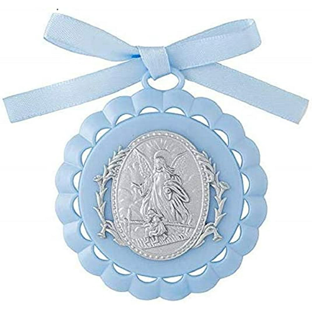 lowpricesupply 12 Pack Blue Guardian Angel Crib Medal