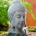 thumbnail image 4 of Estatua de Cabeza de Buda Macarena Resina Estatua al aire libre, 4 of 8