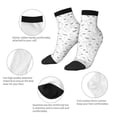 thumbnail image 5 of Fuzoiu Airplane Print Adult Socks, Crew Moisture-wicking Socks, Unisex Cushion Crew Socks,Casual Sports Ankle Socks, 5 of 7