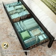thumbnail image 4 of Enhomee King Bed Frame with Storage King Size Bed Frame with Headboard & 2 Drawers & Charge Station Beds with LED Lights Black, 4 of 7
