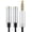 White Dual Earphone Port, variant on Huanledash Audio Splitter Cable 3.5mm Male to 2 Port Female Extension Aux Cord Adapter