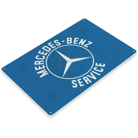 Sign Gas Oil - TIN SIGN Mercedes-Benz Service Oil Gas Parts Service Auto Shop Garage A491