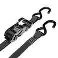 thumbnail image 2 of 1in x 10' Black Ratchet Straps with S-Hooks - Pack of 4, 2 of 5