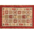 thumbnail image 1 of Ahgly Company Indoor Rectangle Abstract Orange Modern Area Rugs, 8' x 12', 1 of 4