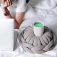 thumbnail image 3 of (White)Creative ringshaped knotted pillow Personalized ring donut pillow, 3 of 5