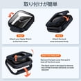 thumbnail image 5 of KOMI 2 Pack 2 in 1 Waterproof Case for Apple Watch Series 8 7 45mm, Straight Edge PC Front & Back Bumper with Tempered Glass Screen Protector 360 Protective Cover for iWatch 45mm, Midnight/Starlight, 5 of 5