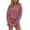 Deep Pink, variant on Ekouaer 2 Pieces Lounge Set for Women Long Sleeve Pajamas Top and Shorts Matching Sets Outfits with Pockets