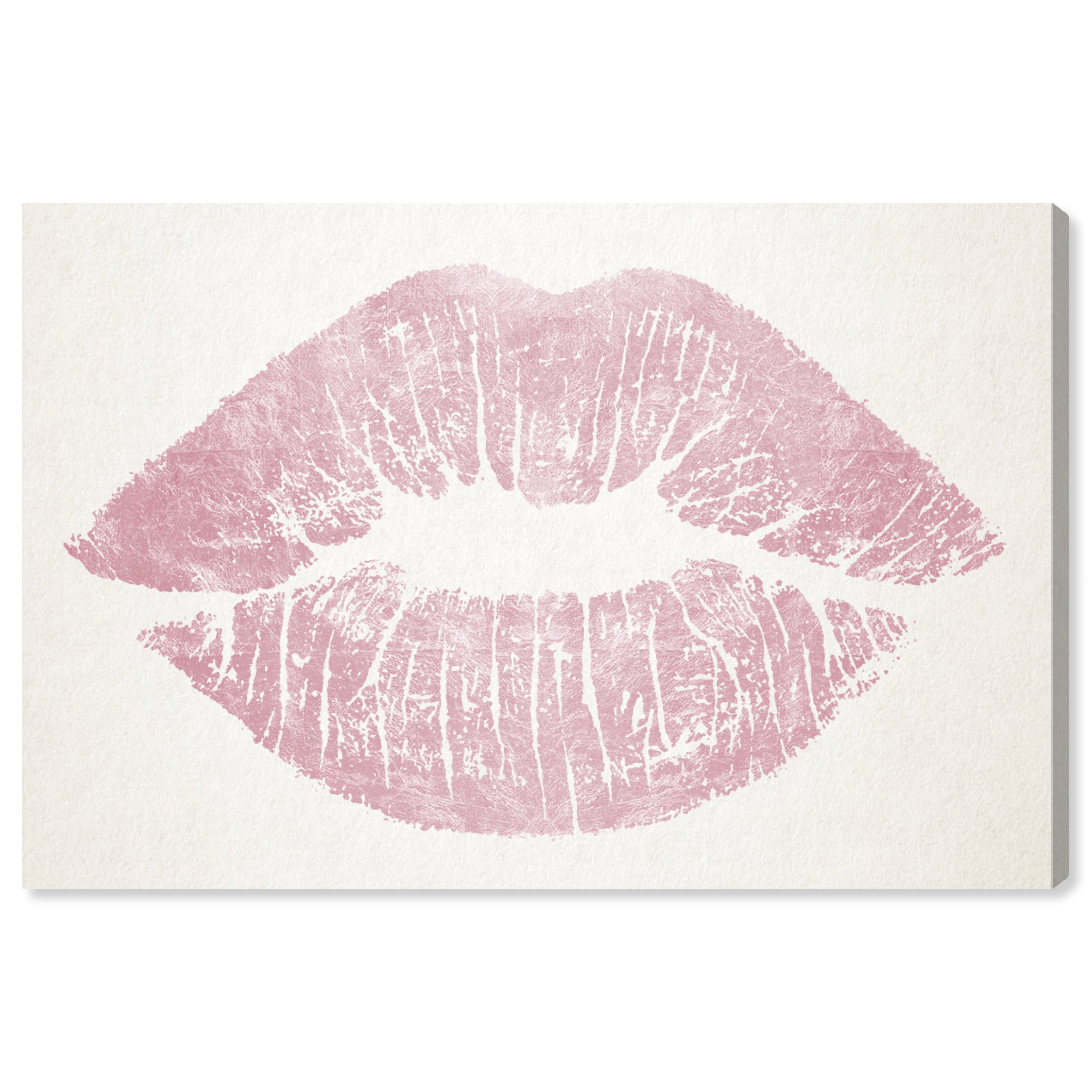 Runway Avenue Fashion and Glam Wall Art Canvas Prints 'Solid Kiss Rose ...