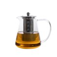 thumbnail image 4 of Tetera de vidrio resistente al calor de borosilicato de alta calidad, revestimiento de vidrio, tetera de vidrio a prueba de explosiones, colador de acero inoxidable 304, juego de té, 4 of 6