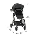 thumbnail image 5 of Evenflo Omni Ultra Travel System with Revolve180 LiteMax NXT Rotating Infant Car Seat, Caviar Black, 5 of 13