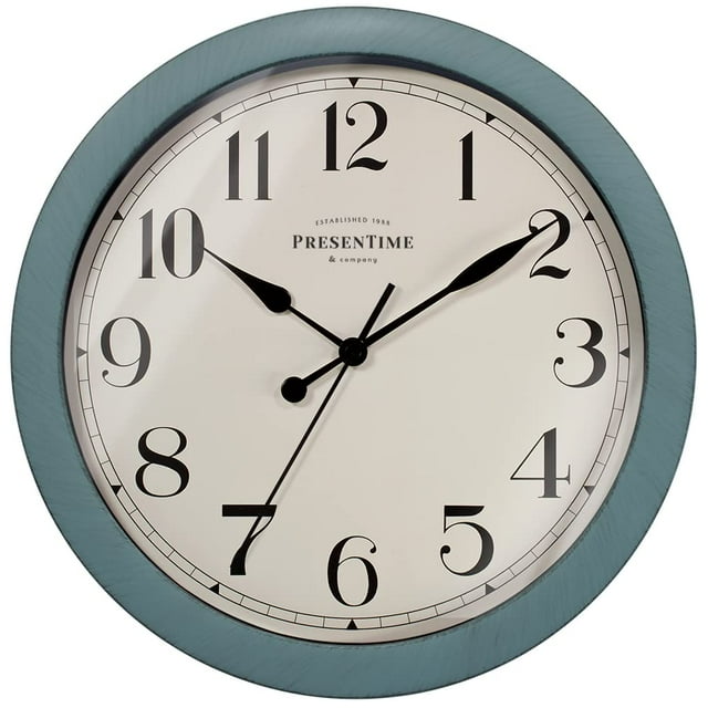 Horloge Murale Décorative Ronde Antique Bronze/rustique 11.5 Pouces, Mouvement à Quartz, à Piles, Finition Bronze Rustique