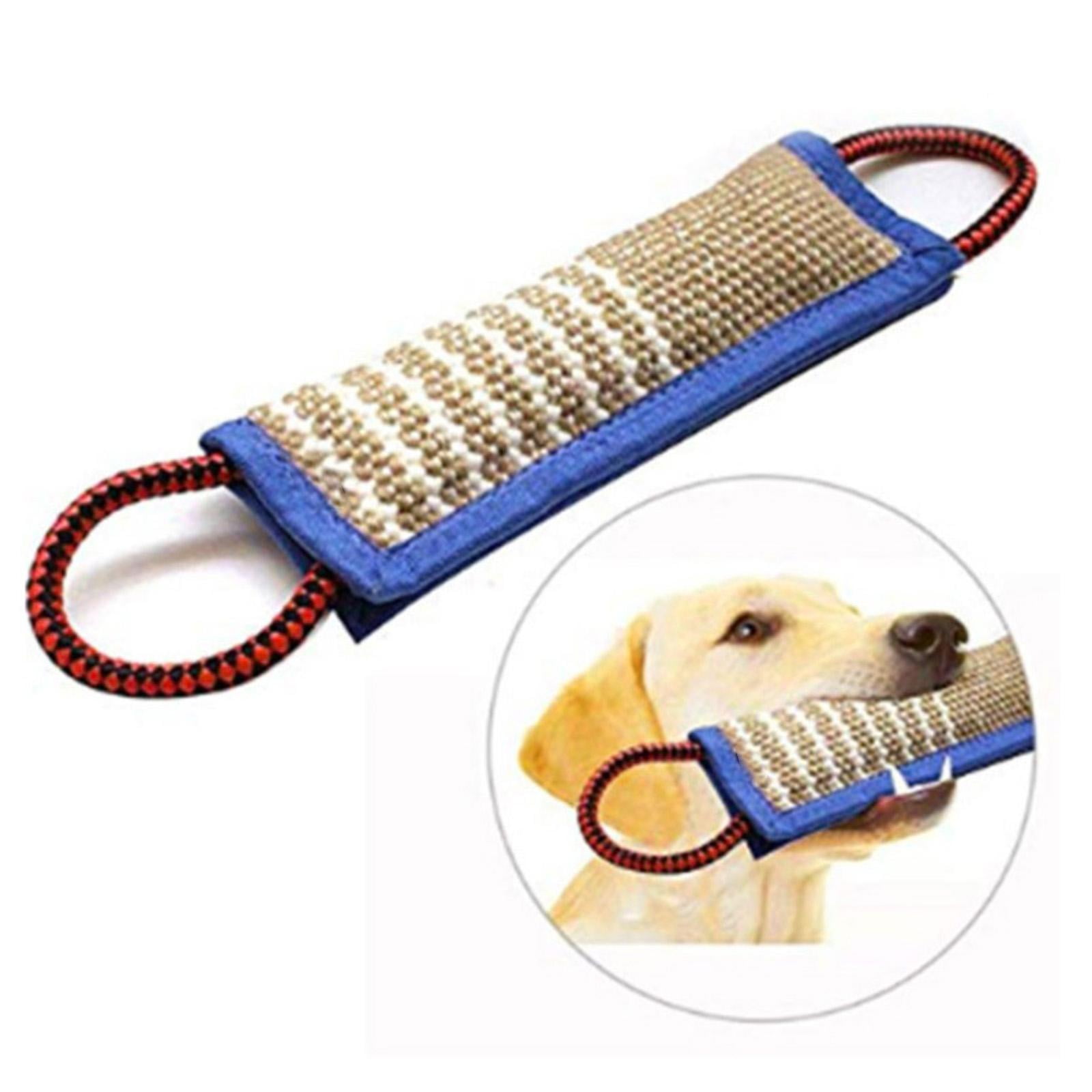 Bvdfgk Durable Dog Tug Toy Pet Chew Toys Interactive Play Biting-Resistant W/ 2 Handles