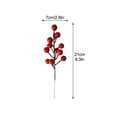 thumbnail image 2 of 12 Pack Tiges de Baies Rouges Artificielles Bourgogne Rouge Baies Pics Houx Baies Branches pour Décorations d'Arbre de Noël Artisanat Mariage Vacances Saison Hiver Décor Décor à la Maison, 2 of 12