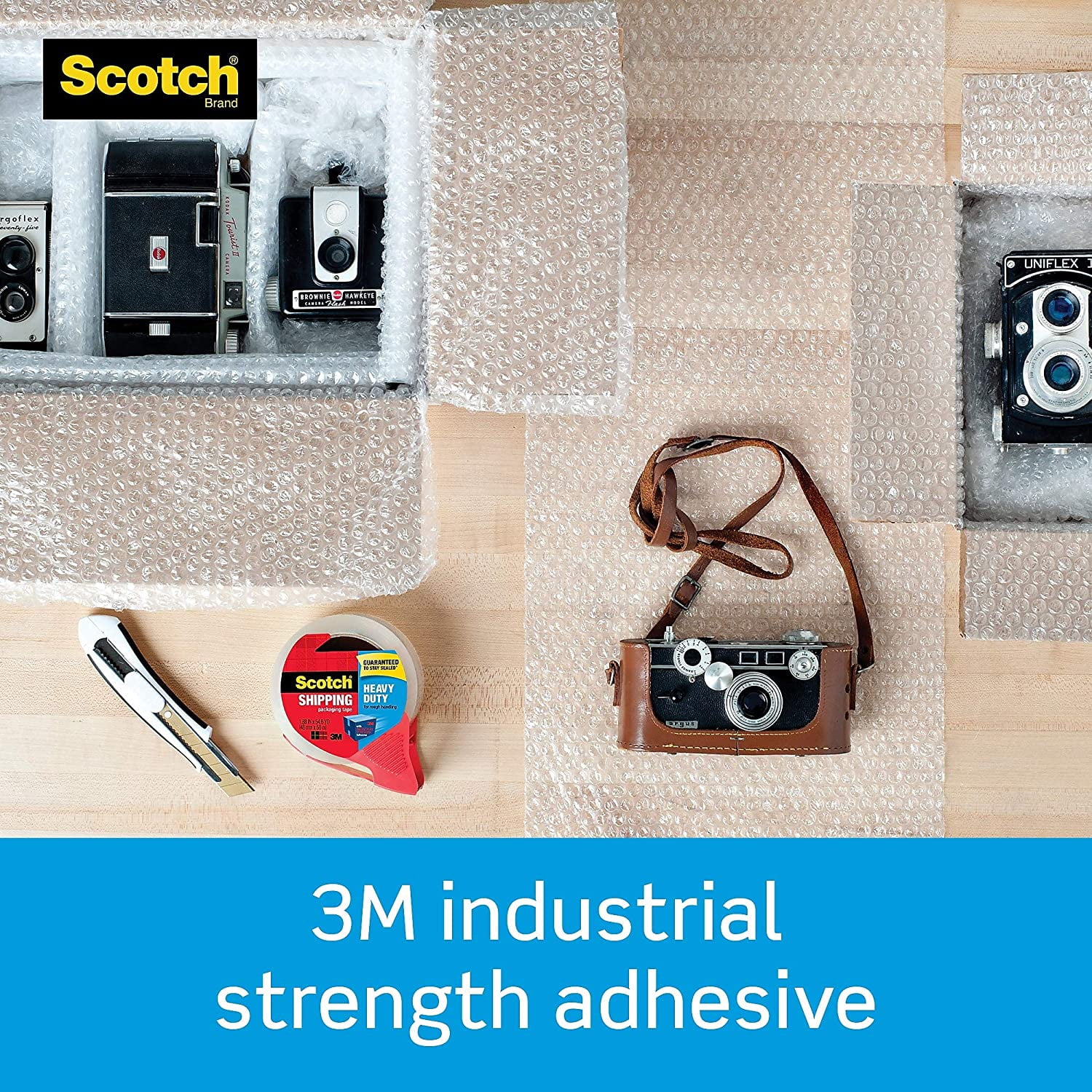 Scotch® Heavy Duty Shipping Packaging Tape with refillable Dispenser