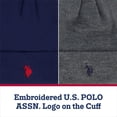 thumbnail image 4 of U.S. Polo Assn. Men's 2-Pack Fleece Lined Logo Beanies, 4 of 7