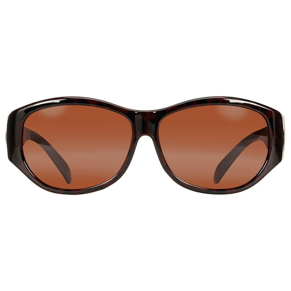 M  Women's Fitover Sun Plastic Brown with Rhinestones Savannah