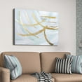 thumbnail image 5 of Empire Art Direct Golden Streaks Textured Metallic Hand Painted Wall Art, 30" x 40" x 1.5", Ready to hang, 5 of 6