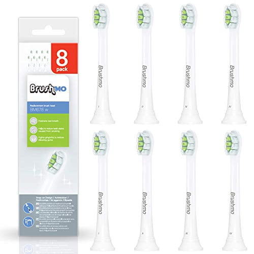 Brushmo Compact Replacement Toothbrush Heads Compatible with Sonicare