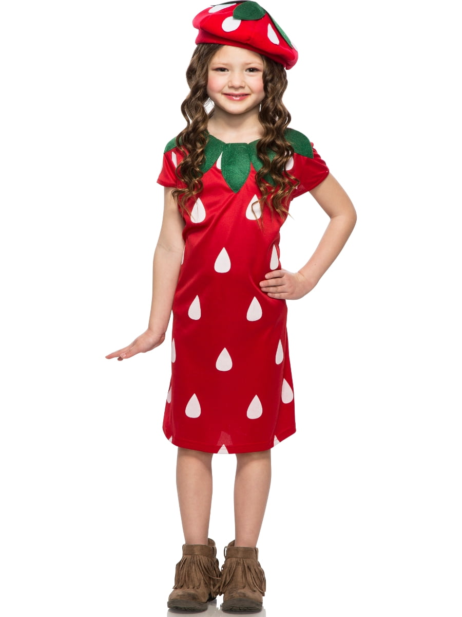 Seeing Red Childs Sweet Strawberry Girls Costume Large 12