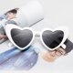 thumbnail image 1 of Pairs Heart Shaped Sunglasses Cat Eye Sunglasses Vintage Heart Glasses for Wedding Costume Party, 1 of 1