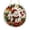 A006- Orange, variant on Christmas Ornament 8 Inch Carousel Style Hanging Decor, Crystal Suncatcher for Home Holiday Display, Gold Accent Christmas Decoration, 1 Piece