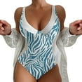 thumbnail image 1 of Aayomet Sexy Swimsuit for Women Color Matching Swimsuit (Blue, M), 1 of 4