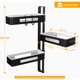 thumbnail image 5 of Soporte para Especias de Almacenamiento de Cocina con 3 Niveles Ajustable en Altura, Estante de Almacenamiento para Cuarto de Baño sin Sello, Rrganiza poco Espacio para el Salón, Balcón, 5 of 5