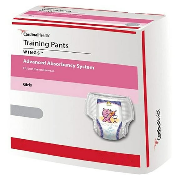 Cardinal Health Wings Youth Toddler Training Pants Size 3T to 4T 34 to 40 lbs. 70064GA, 92 Ct