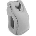 thumbnail image 1 of Almohada de viaje inflable portátil, almohada para reposacabezas con bolsa de almacenamiento, fácil de inflar, desinflar, ideal para aviones, automóviles, autobuses, trenes, oficinas, siestas (gris) Excelente Rendimiento, 1 of 5