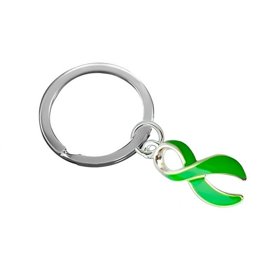 Green Ribbon Split Style Key Chains