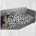 thumbnail image 6 of Dog Lover Soft Flannel Fleece Blanket, Monochrome Dachshunds in Numerous Stances Active Life Pet Canine Abstract Image, Cozy Plush for Indoor and Outdoor Use, 60" x 80", Black White, by Ambesonne, 6 of 6