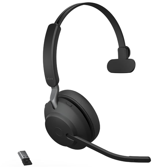 Auriculares inalámbricos Jabra Evolve2 65 MS Mono con Link380a negros