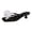Black, variant on Square Open Toe Flip Flops for Women Kitten Heel Thong Sandals with Elegant Butterfly Decor Party Dress Shoes Slides Black Size 9.5