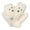 Beige, variant on Warm Gloves for Cold Weather Cute Face Bear Winter Warm Style Soft with Cartoon Design Weather Teens Girls Mittens Beige One Size