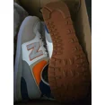 thumbnail image 3 of New Balance 574 Men's Sneakers ML57NFT Blue/Orange/Tan, 3 of 6