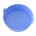 thumbnail image 2 of Deago Air Fryer Silicone Liners 6.5" for 1-3.5 QT Reusable Air Fryer Pot Round Air Fryer Silicone Baking Tray Easy Cleaning for Oven Accessories (Blue), 2 of 10