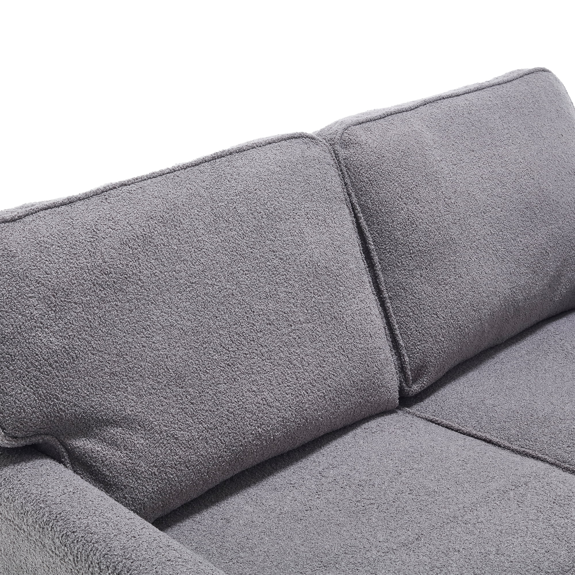 MAYEERTY Loveseat Sofa, Mid Century Modern Love Seat, 2 Seater Sofa Couches for Living Room, Small Couch with USB & Removable Pillow Cover, Comfy Couch for Bedroom, Apartment (Gray)