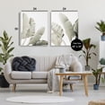 thumbnail image 3 of Stupell Industries Muted Green Banana Leaves 2 Piece Canvas Wall Art Set, design by Sisi and Seb, 3 of 7