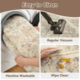 thumbnail image 3 of FEELHOME 2'x6' Runner Rugs Washable Carpet Vintage Medallion Non Slip Soft Carpet Indoor Runner for Bedroom Hallway Kitchen Entryway Laundry Taupe, 3 of 7
