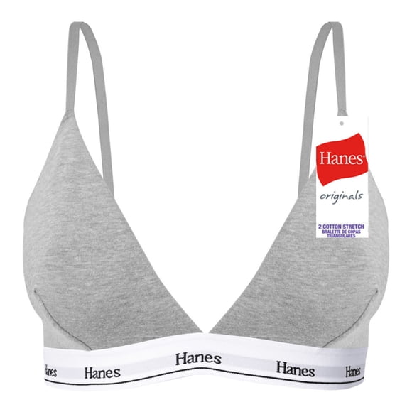 Brasier Hanes para Mujer, Originals Gris Talla GD