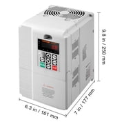 VEVOR VFD 7.5KW, 34A, 10HP Variable Frequency Drive for 3-Phase Motor Speed Control