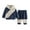 Navy, variant on Odeerbi Infant Boys Girls Winter Outfits Fleece Thermal Sweatsuits Color Block Patchwork Tracksuit Children Long Sleeve Hoodies Sweatpants Leisure Suit Navy