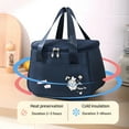 thumbnail image 4 of kladzum Lunch Bag Insulated Lunch Box Soft Cooler Meal Bag with Rice Insulation Bag Large Capacity Lunch Box Bag Water Proof Ice Bag Office Lunch Tote Bag, 4 of 7