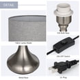 thumbnail image 4 of 2pcs Modern Table Lamps Small Nightstand Lamps Bedside Desk Lamps, 4 of 7