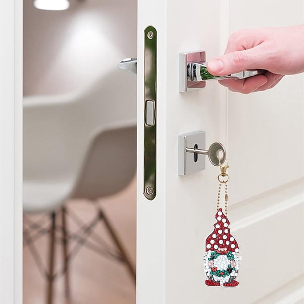 Cuadros Decorativos Kit de llavero con pintura de diamante en forma especial completa de gnomos DIY de 5 uds (AA913) JShteea Nuevos Originales